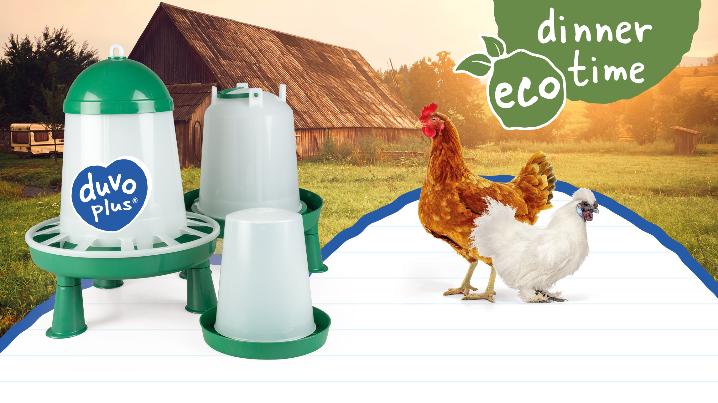 Ecologische drink- en voederbakken