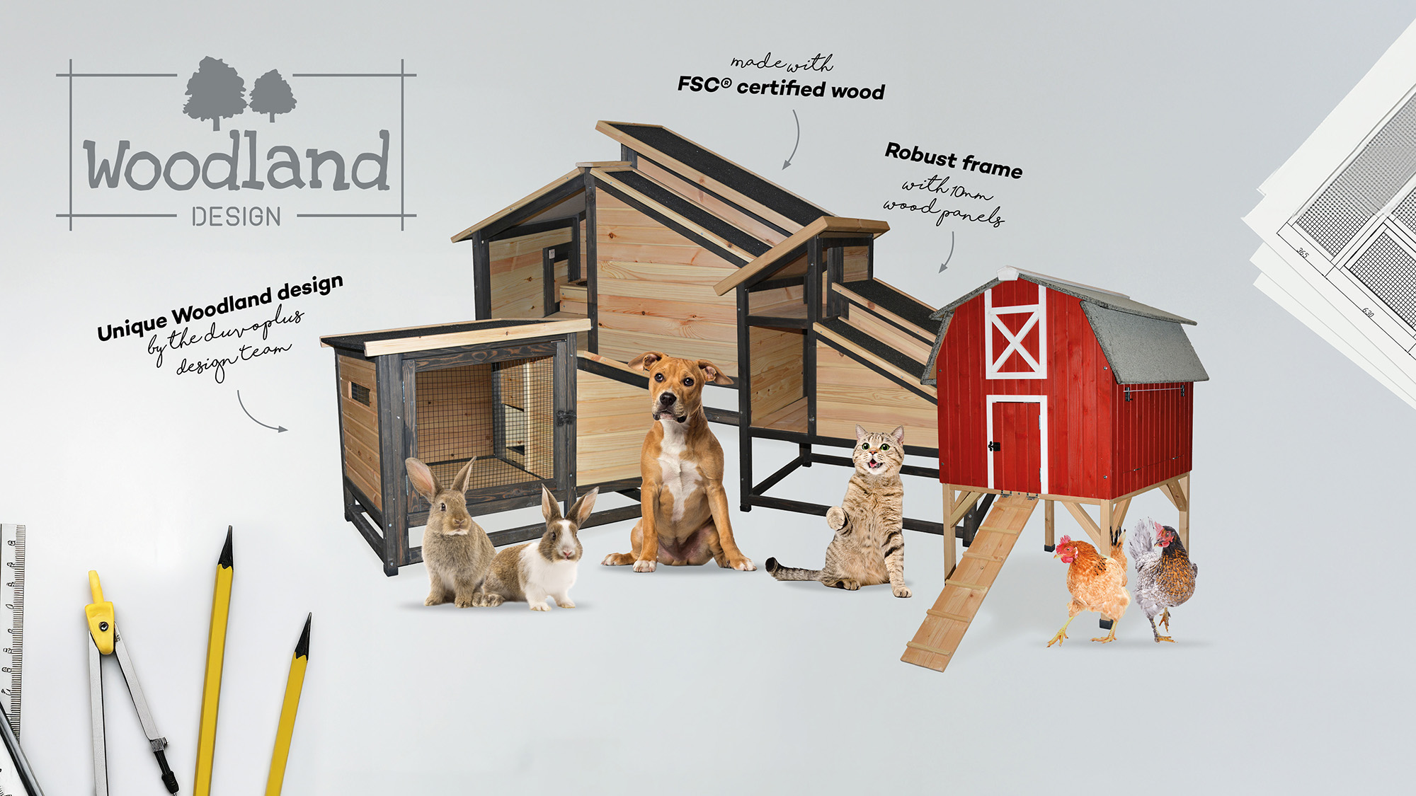 Nouveau: Design Woodland – Durabilité et qualité pour chaque animal de compagnie