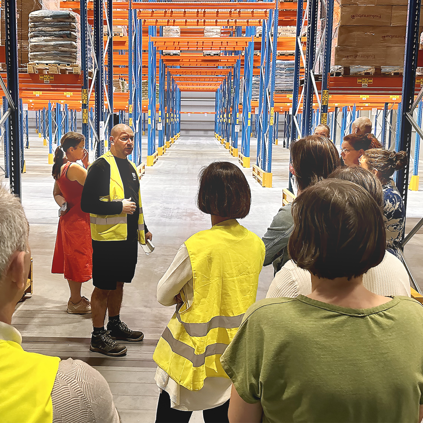 Visite du nouvel entrepôt